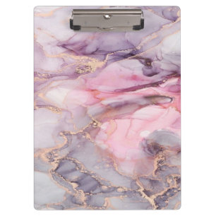 Porte-bloc marbre rose mignon gris élégant