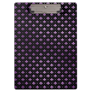 Porte-bloc Mardi Gras Grille Violet Clair Fleur De Lis NOLA