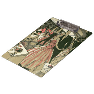 Porte-bloc Mariage Art Déco Vintage, Première Danse des Jeune