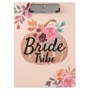 Porte-bloc Mariée Tribu Personnalisé Or Rose Automne