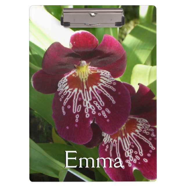 Porte-bloc Maroon Orchids II (Devant)