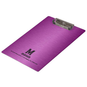 Porte-bloc Maroon Rouge texture métallique personnalisée Text