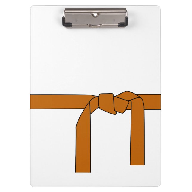 Porte-bloc Martial Arts Brown Belt Clip Board (Devant)