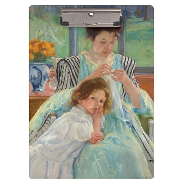 Porte-bloc Mary Cassatt - Jeune mère coudre (Devant)