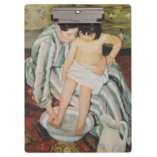 Porte-bloc Mary Cassatt Peinture sur le bain de l'enfant