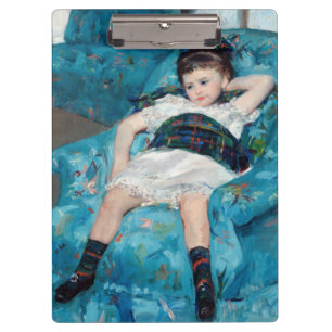 Porte-bloc Mary Cassatt - Petite fille dans un fauteuil bleu