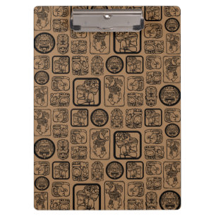 Porte-bloc Masque ancien tribal MAYA motif 1