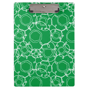 Porte-bloc Matrice florale abstraite (Citron vert) Beaux-arts