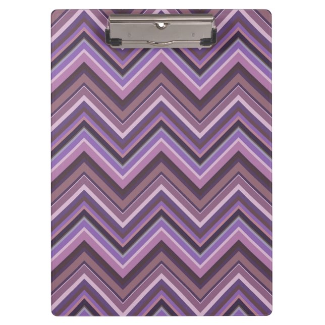 Porte-bloc Mauve zigzag stripes (Devant)