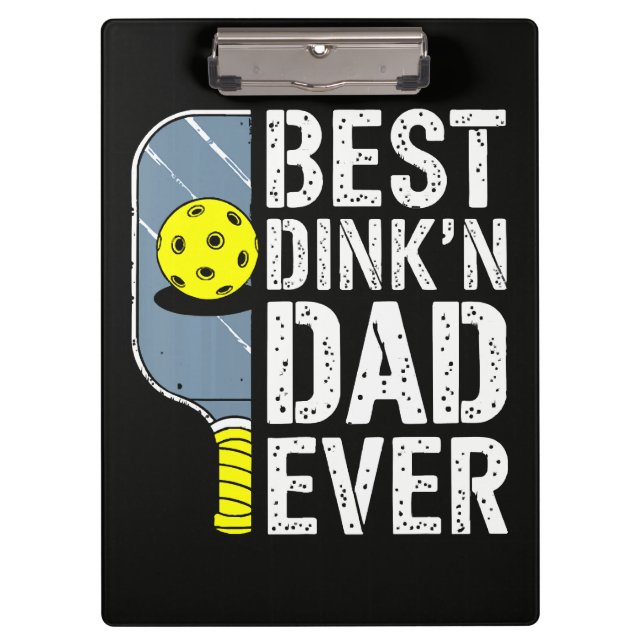 Porte-bloc Meilleur Papa Dink'N Ever Pickleball (Devant)