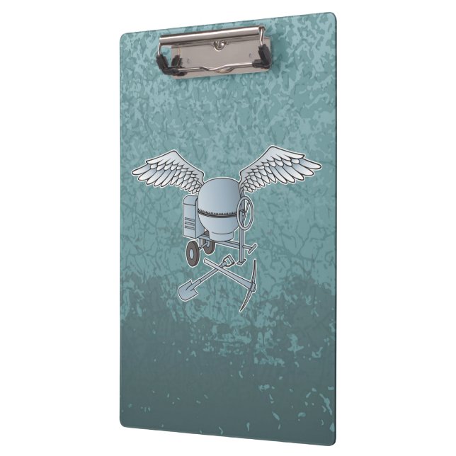 Porte-bloc Mélangeur de béton bleu-gris (Gauche)