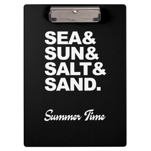 Porte-bloc Mer et Soleil et Sel et Sable Heure d'été (Devant)