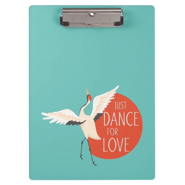 Porte-bloc Message de l'oiseau drôle - Just Dance For Love 1 (Devant)