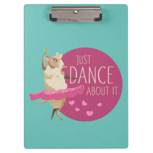Porte-bloc Message de mouton drôle - Il suffit de danser à pr