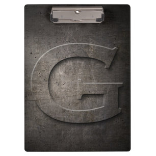 Porte-bloc Metal Rustic G Monogramme Porte - bloc