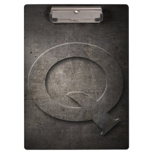 Porte-bloc Metal Rustic Q Monogramme Porte - bloc