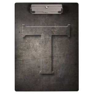 Porte-bloc Métal Rustique T Monogramme Porte - bloc