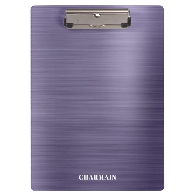 Porte-bloc Métal simple brosse minuit (Devant)