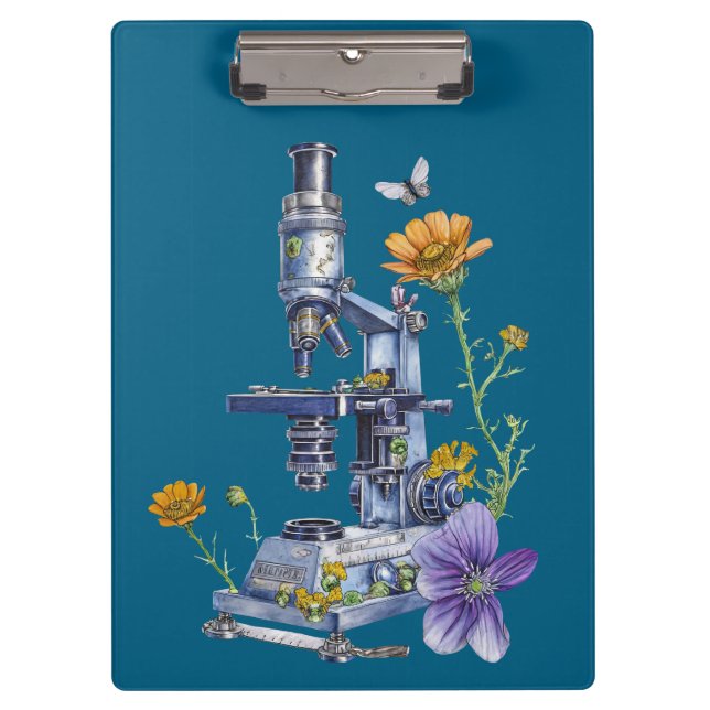 Porte-bloc Microscope floral (Devant)