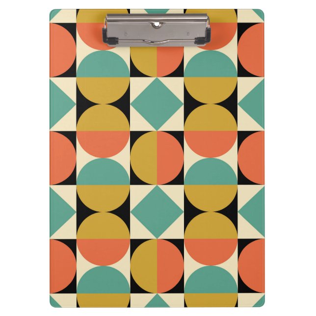 Porte-bloc Mid Century Modern Geometric Abstract (Devant)