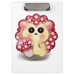 Porte-bloc Mignon Art de Hérisson Champignon Rouge Kawaii