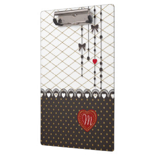 Porte-bloc Mignon parties scintillant en dentelle faux or mot