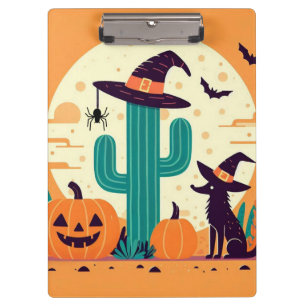 Porte-bloc Mignon, sud-ouest Halloween désert/cactus