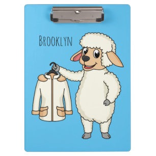 Porte-bloc Mignonne brebis avec blouson