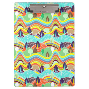 Porte-bloc Mignonne forêt colorée motifs tissu adulte visage