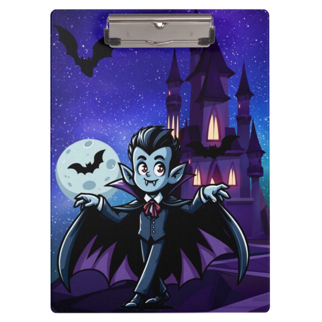 Porte-bloc Mignonne, whimsical Halloween vampire (Devant)