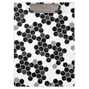 Porte-bloc Mignons motifs de données hexadécimales noir et bl