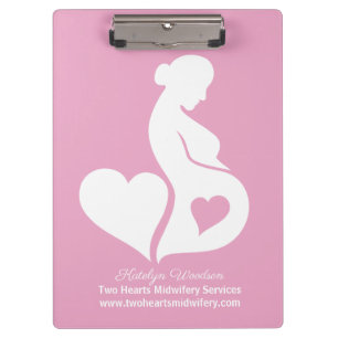 Porte-bloc Mineure Doula belle grossesse Business Pink