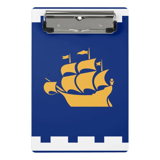 Porte-bloc Mini bloc-notes avec drapeau de la ville de Québec (Devant)