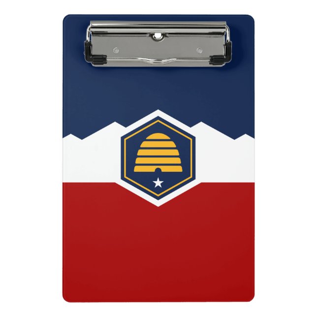 Porte-bloc Mini clipboard with new flag of Utah, USA (Devant)