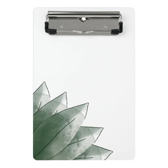 Porte-bloc mini Feuilles Vertes Minimales (Devant)