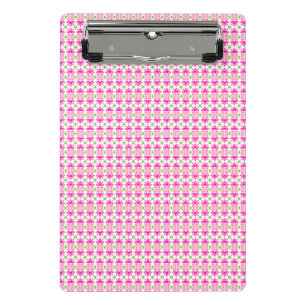 Porte-bloc mini floral bloc de couleur rose et ver