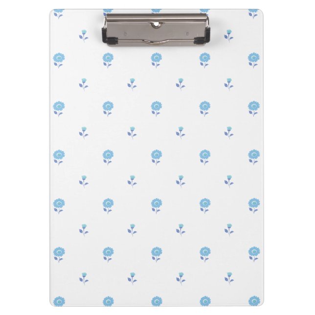 Porte-bloc Mini floral Focus bleu doux (Devant)