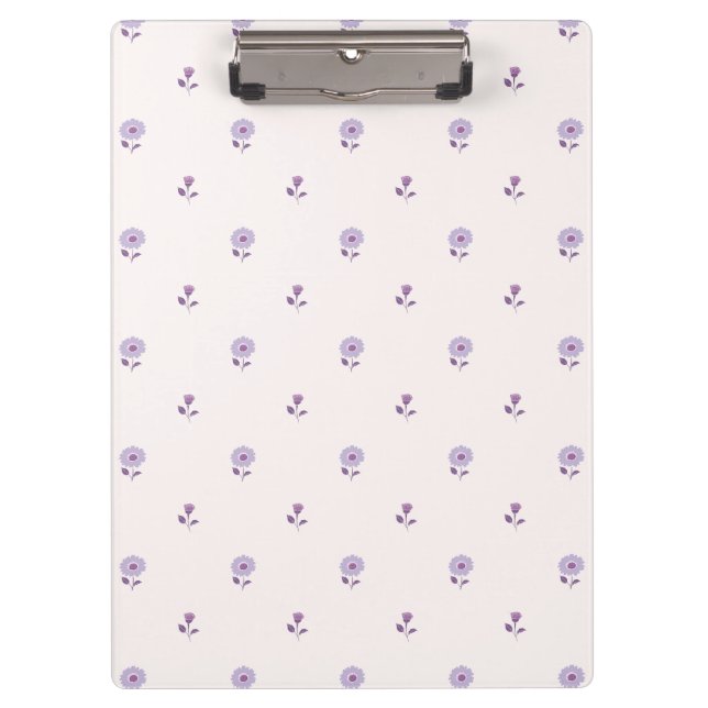 Porte-bloc Mini floral Focus pastel violet (Devant)