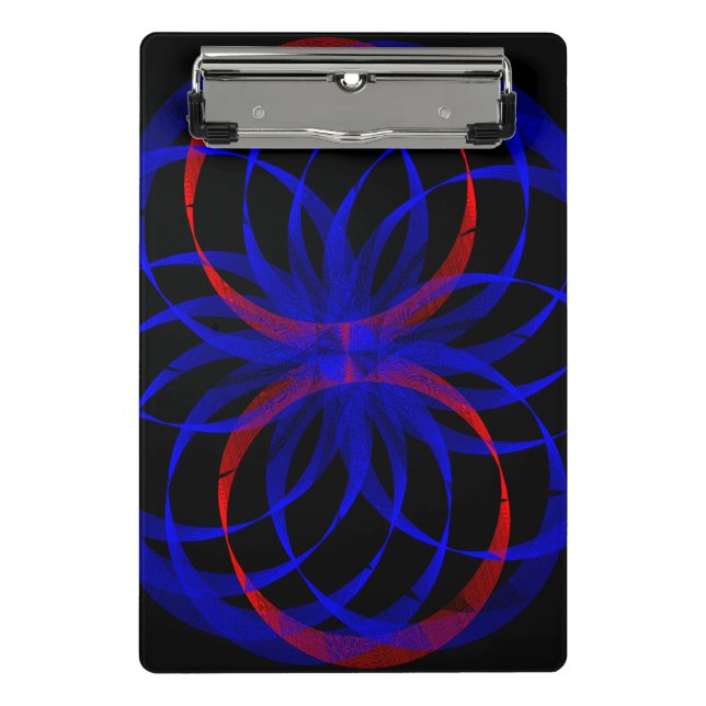 Porte-bloc mini géométrique couleur double myrtill (Devant)