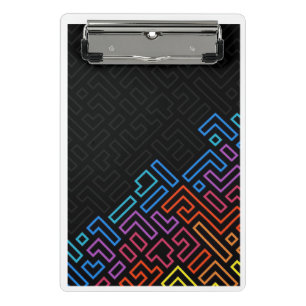 Porte-bloc mini géométrique néon – Couleurs modern