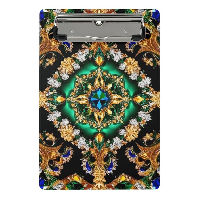 Porte-bloc Mini porte - bloc aux couleurs brésiliennes (Devant)