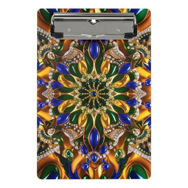 Porte-bloc Mini porte - bloc aux couleurs brésiliennes (Devant)