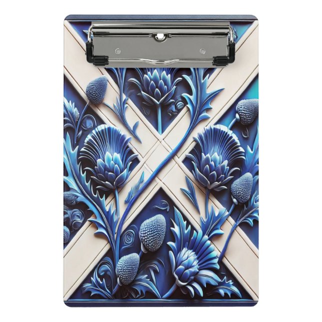 Porte-bloc Mini porte - bloc avec chardon écossais (Devant)