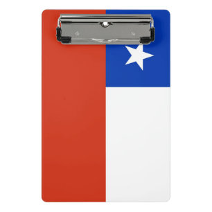 Porte-bloc Mini porte - bloc avec drapeau du Chili