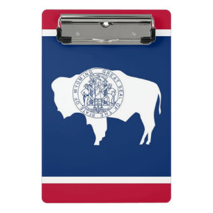 Porte-bloc Mini porte - bloc avec drapeau du Wyoming, États-U