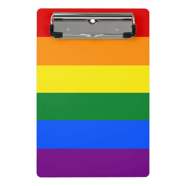 Porte-bloc Mini porte - bloc avec drapeau Rainbow Pride LGBT (Devant)