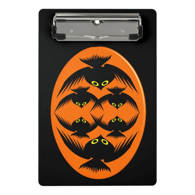 Porte-bloc Mini Porte - bloc de Corbeaux d'Halloween (Devant)