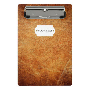 Porte-bloc Mini porte - bloc en cuir vintage Brown