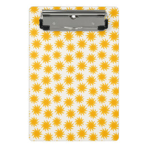 Porte-bloc miniature à motif de soleil levant doré