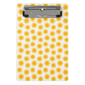 Porte-bloc miniature à motif de soleil levant doré